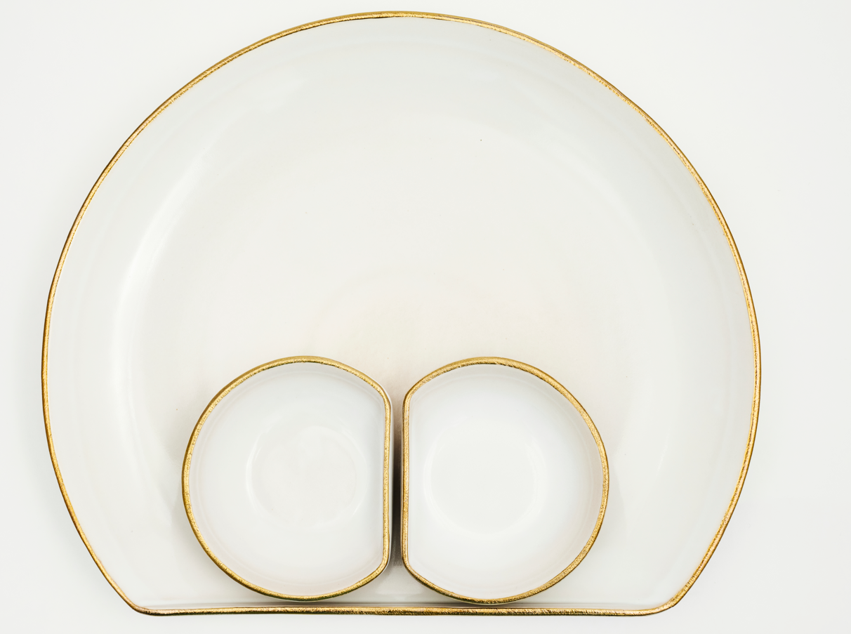 Ivory & Gold Full Set of 4