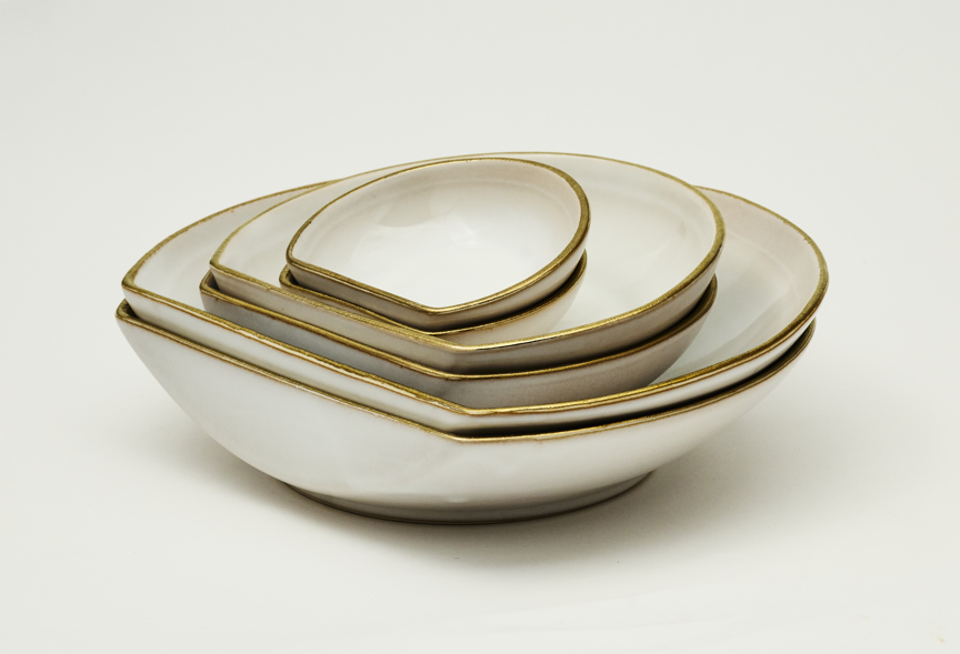 Ivory & Gold - Set of 6
