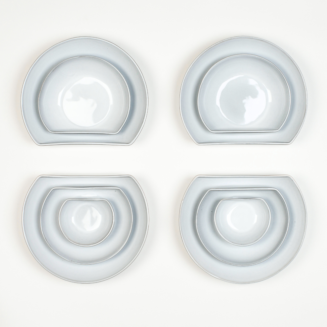Individual Stone Grey Bowls
