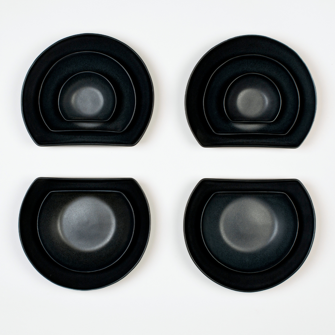 Individual Black Reactive Bowls