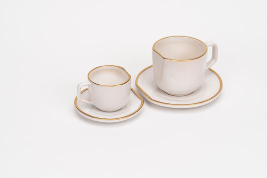 Ivory & Gold Espresso Cup - 160ml