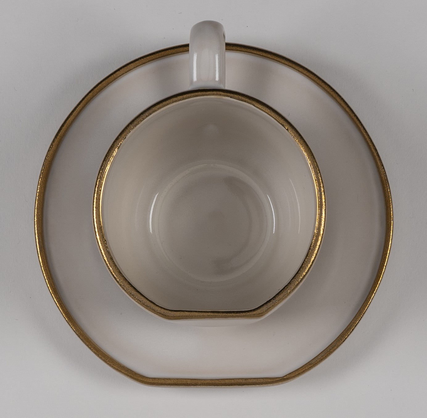 Ivory & Gold Cappuccino Cup - 400ml