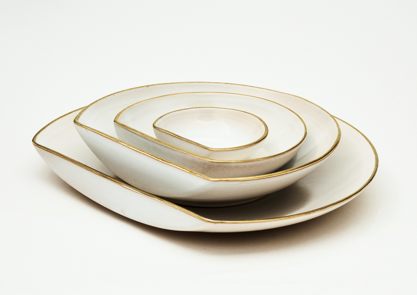 Ivory & Gold Bowl Sets