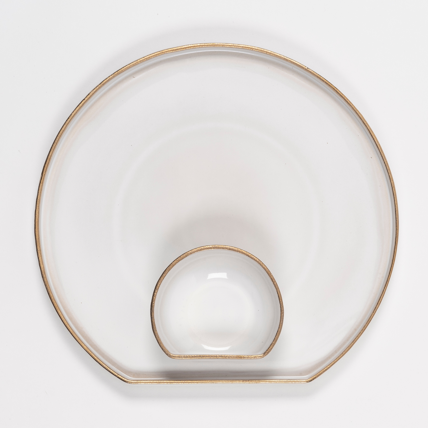 Ivory & Gold - 30cm flat platter